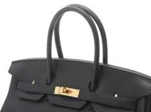 HERMES　エルメス　バーキン35　ブラック　トゴ　ゴールド金具　Ｃ刻印（2018年頃製造）　2148103915819【432】