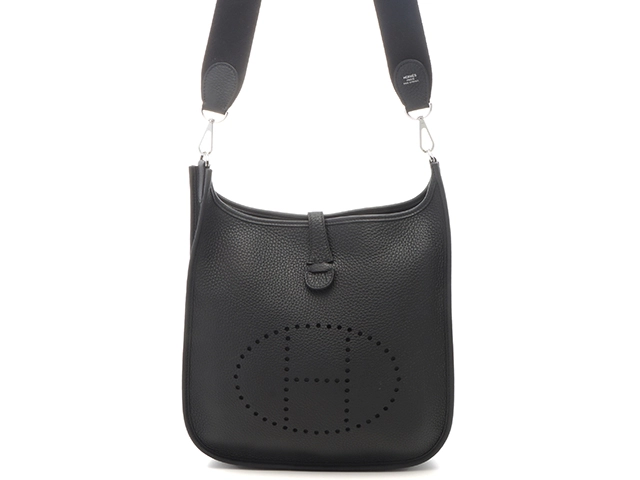 HERMES 美品 エヴリン 3 PM ブラック T刻印 ショルダーバッグ HERMES エルメス ショルダーバッグ エヴリンⅢPM トリヨン