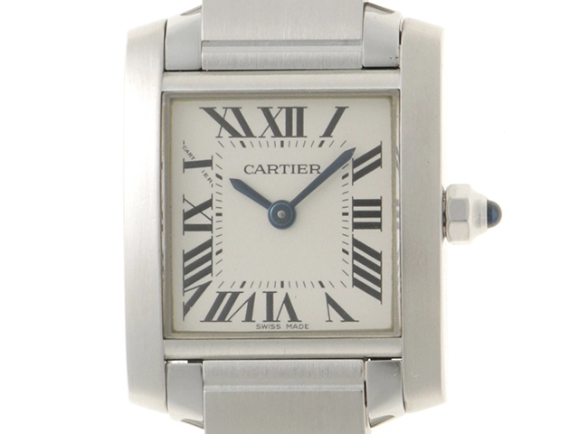 Cartier カルティエ タンクフランセーズ SM W51008Q3 ホワイトローマ SS ステンレススチール クォーツ 【460】2148103916359