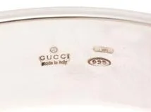 GUCCI　グッチ　バングル　シルバー　約46.8g　2148103916939【432】