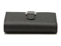 HERMES アモーレ　ヴォーエプソン　新品 HERMES エルメス 小物 ベアンコンビネ ブラック/SV ヴォー