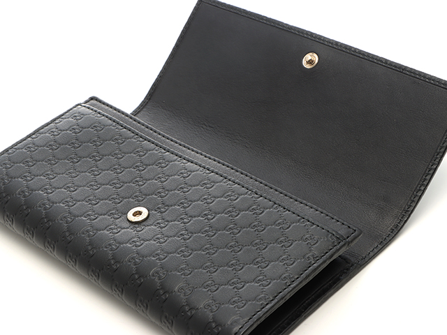 n90 GUCCI グッチ 長財布 ブラック リボン グッチシマレザー GUCCI グッチ グッチシマ リボン ZIP長財布 388679 ブラック