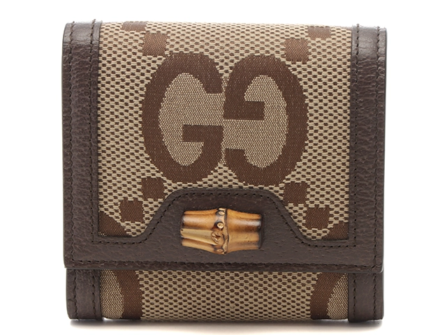 【GUCCI】グッチ　折り財布　財布　バンブー　がま口　✨ GUCCI グッチ 三つ折り 財布 がま口 レディース バンブービット