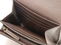 GUCCI グッチ　バンブー　ジャンボＧ　二つ折り財布　ベージュ／ダークブラ　【430】2148103917813