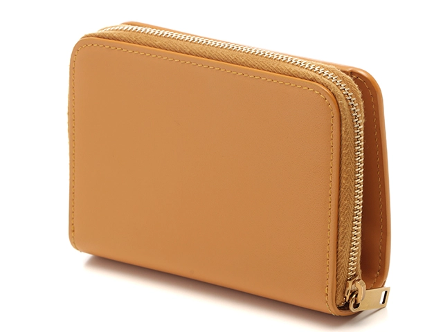 Saint Laurent　サンローラン　二つ折財布　562796　オレンジ　レザー【430】2148103917844