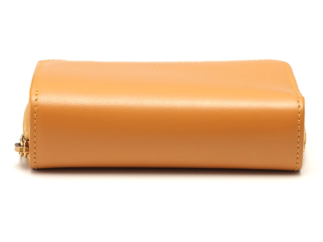 Saint Laurent　サンローラン　二つ折財布　562796　オレンジ　レザー【430】2148103917844