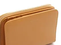 Saint Laurent　サンローラン　二つ折財布　562796　オレンジ　レザー【430】2148103917844