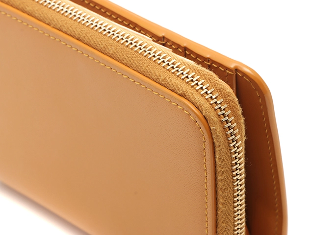 Saint Laurent　サンローラン　二つ折財布　562796　オレンジ　レザー【430】2148103917844