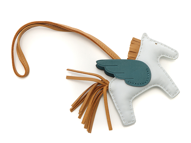 エルメス ロデオ　ペガサスPM チャーム　ペガサス　ブルーブリュム エルメス HERMES ロデオチャームペガサスPM クレ ブルーフランス