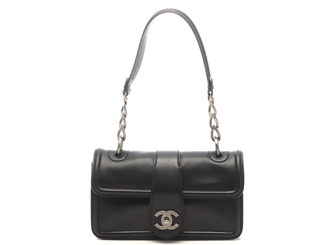 CHANEL シャネル ココマークワンショルダー ブラック/シルバー