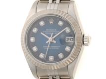 U番　ROLEX　ロレックス　時計　デイトジャスト　69174G　ステンレス/ホワイトゴールド　N10PDブルーグラデーション文字盤　レディース【431】2148103920332