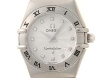OMEGA　オメガ　コンステレーション　1562.36　ステンレススチール　シルバー文字盤　クォーツ　12Pダイヤモンド　レディース腕時計 W【200】