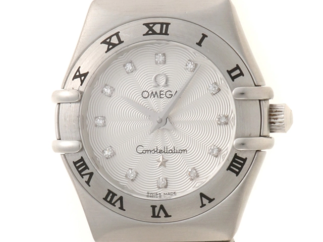 OMEGA コンステレーション 12Pダイヤ 腕時計 クォーツ シルバー OMEGA オメガ コンステレーション 1562.36 ステンレススチール
