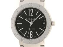 BVLGARI ブルガリ ブルガリブルガリ BB33SSAUTO SS ステンレススチール ロゴ有りブラック文字盤 オートマチック 【460】2148103920561