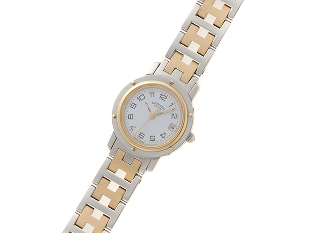 HERMES エルメス クリッパーコンビ CL4.220 レディース クォーツ