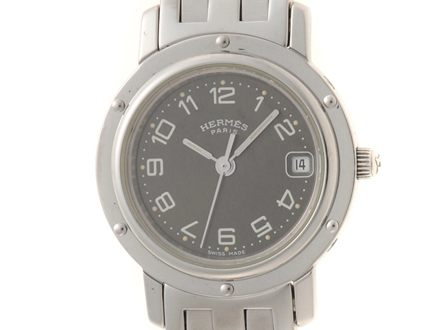 HERMES エルメス クリッパー CL4.210 クォーツ SS レディース