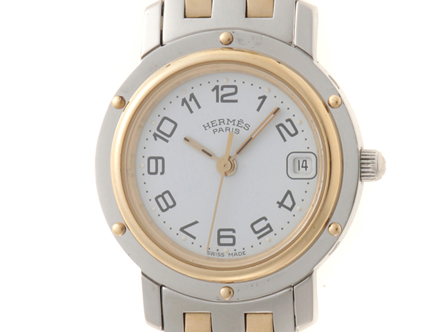 HERMES エルメス クリッパーコンビ CL4.220 レディース クォーツ