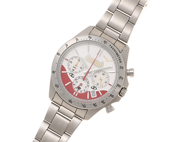 SEIKO　セイコー　N700S かもめ デビュー記念 ウォッチ　 8T63-01M0　ホワイト/レッド文字盤　SS　クオーツ　メンズ時計　西九州新幹線　2148103920783【207】