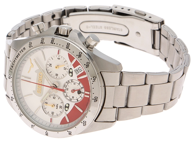 SEIKO　セイコー　N700S かもめ デビュー記念 ウォッチ　 8T63-01M0　ホワイト/レッド文字盤　SS　クオーツ　メンズ時計　西九州新幹線　2148103920783【207】