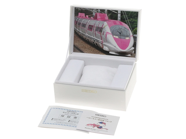SEIKO　セイコー　ハローキティ　新幹線ウォッチ　8T63-01R0　ピンク/ブラック　ステンレススチール　クオーツ　メンズ時計　2148103920790【207】