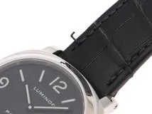 PANERAI　パネライ　ルミノール　ベース　ステンレススチール/革ベルト　手巻き　シースルー裏蓋　メンズ　腕時計　C