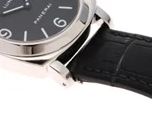 PANERAI　パネライ　ルミノール　ベース　ステンレススチール/革ベルト　手巻き　シースルー裏蓋　メンズ　腕時計　C