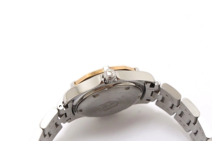 TAG HEUER タグホイヤー エクスクルーシブデイト WN1351 SS ステンレススチール (ピンクゴールドメッキ) グレー文字盤 クォーツ 【460】2148103921049