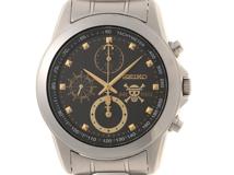 SEIKO　セイコー　ワンピース15周年記念モデル 5000本限定　 7T92-HAS0　ブラック/GP文字盤 　SS　クォーツ　メンズ時計　2148103921155【207】