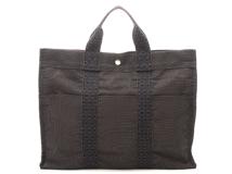 HERMES エルメス トートバッグ 黒xグレー - 4500325Y0092 エルメス トートバッグ | 中古ブランド通販・高価買取の大黒屋