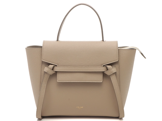 あんしん鑑定◎ セリーヌ celine ナノ ベルトバッグ ライトトープ CELINE セリーヌ ベルトバッグ ナノ ライトトープ - メルカリ