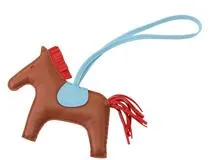 エルメス　ロデオチャームMM セレステ　極美品 HERMES エルメス チャーム ロデオペガサス タッチ PM RODEO