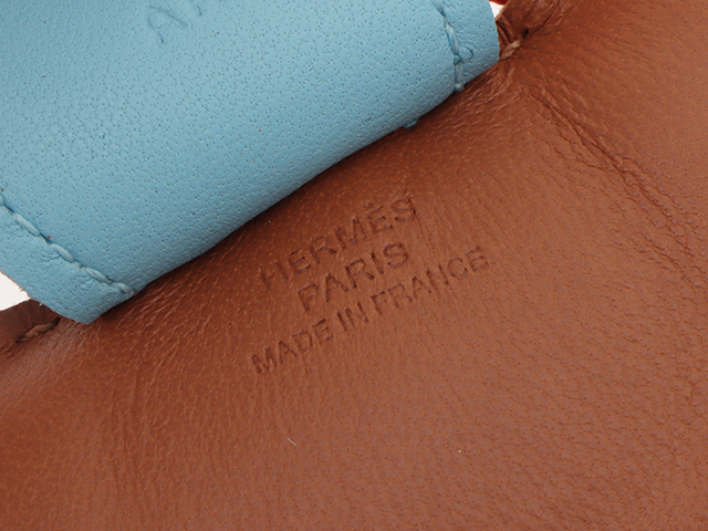 HERMES エルメス ロデオチャームMM ゴールド/セレステ/ルージュ