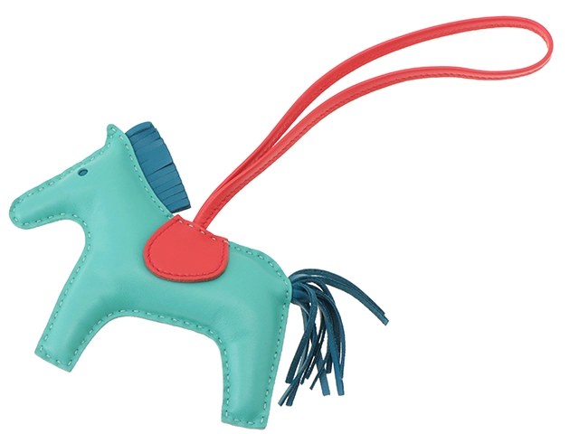 HERMES エルメス ロデオチャームMM ターコイズ ブルーイズミール  