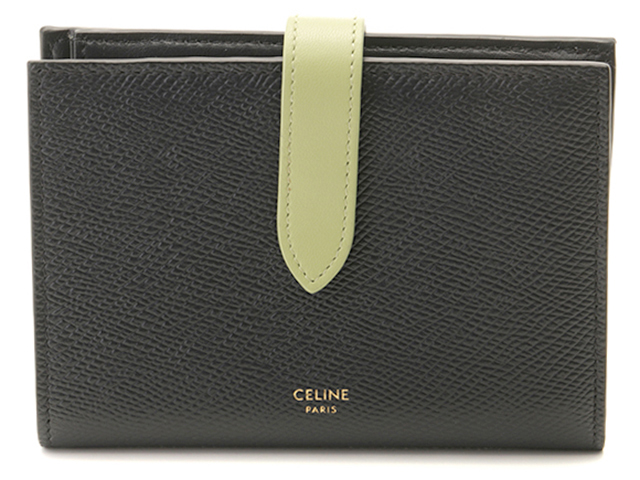 CELINE セリーヌ ミディアムストラップウォレット ネイビー/ライト  