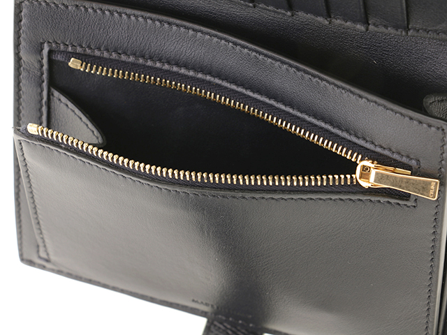 CELINE セリーヌ ミディアムストラップウォレット ネイビー/ライト  