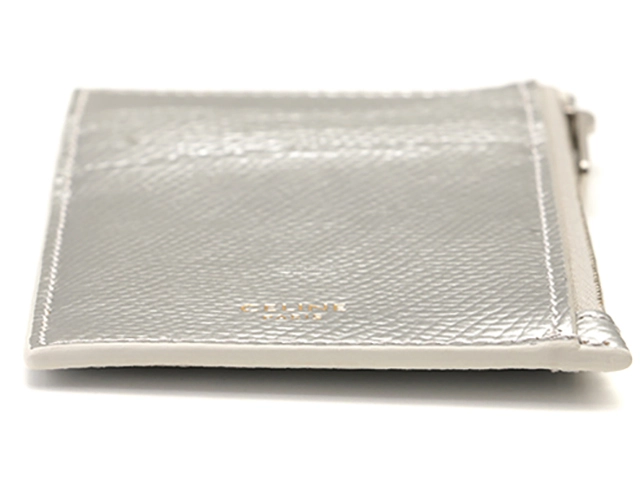 CELINE セリーヌ　フラグメントケース シルバー　カーフ　10B68.3BFQ　2148103923166　【437】