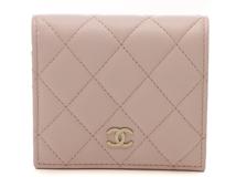 CHANEL　シャネル　財布　マトラッセ　スモールウォレット　ピンク/ＧＰ　キャビア　AP3178　2148103923203　【200】【中古】【大黒屋】