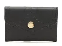 GUCCI グッチ 名刺入れ GGロゴ カードケース ブラック レザー 1410269