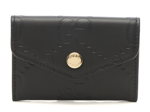 GUCCI / グッチ　名刺入れ ダブルG カードケース ・ブラック レザー | GUCCI公式