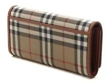 BURBERRY バーバリー 長財布 チェック柄 ロングフラップ