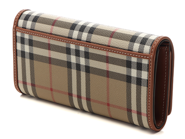 BURBERRY バーバリー 長財布 チェック柄 ロングフラップ