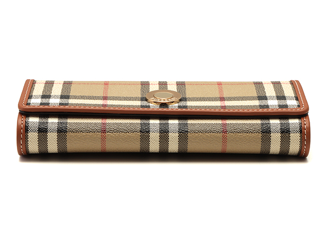 BURBERRY バーバリー 長財布 チェック柄 ロングフラップ