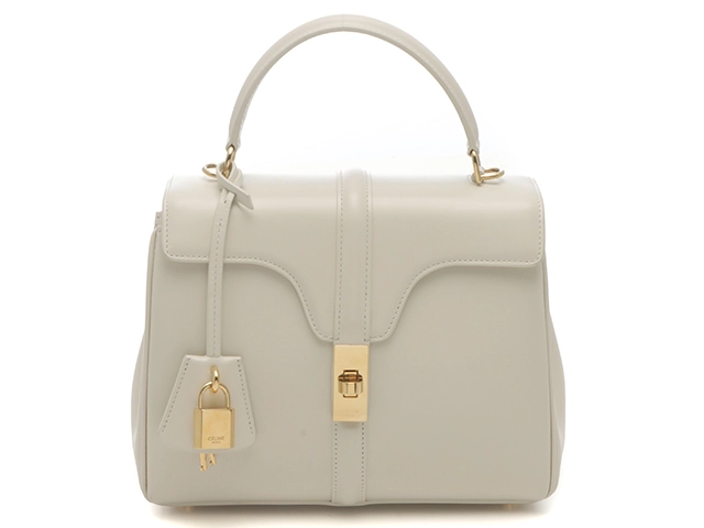 CELINE セリーヌ 2wayバッグ スモール16バッグ ホワイト カーフ