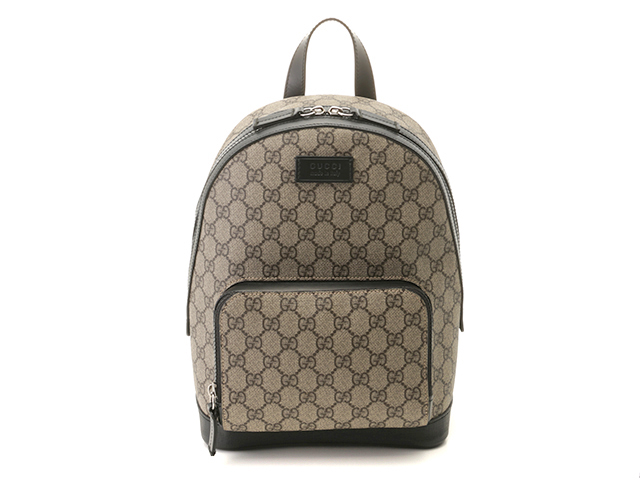 GUCCI グッチ GGスプリーム リュックサック ベージュ/ブラック