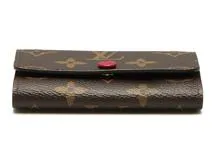 ＜超上美品！＞　ルイヴィトン 　モノグラム　フューシャ　キーケース　6連 806 ルイヴィトン キーケース LOUIS VUITTON 破格本物 モノグラム
