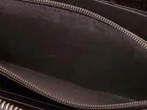 GUCCI　グッチ　ダブルg ラウンドファスナー　長財布 ダークブラウン　レザー　1410459　2148103924415【437】