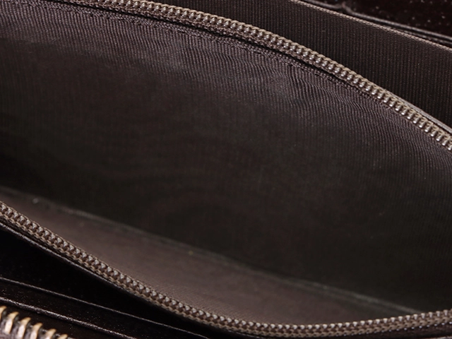 GUCCI　グッチ　ダブルg ラウンドファスナー　長財布 ダークブラウン　レザー　1410459　2148103924415【437】