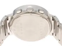 BVLGARI ブルガリ メンズ オートマチック ブルガリブルガリ クロノ BB38CH ブラック文字盤 SS【472】HK