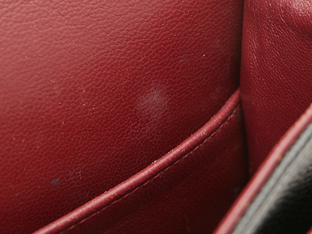 CHANEL　シャネル　マトラッセWフラップ25　Wチェーンショルダー　ブラック/ゴールド金具　キャビア　A01112【433】2143300231069