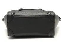 専用⭐︎CÉLINE セリーヌ ラゲージ ナノショッパー 黒 CELINE セリーヌ ラゲージ ナノショッパー カーフ ブラック